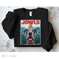 Merle Great Dane Jowls, Paws Top, Blue Eye Brown Dog Mom Dad Sweatshirt thumb 2