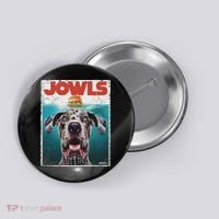 Merle Great Dane Jowls, Paws Top, Blue Eye Brown Dog Mom Dad Button thumb 0