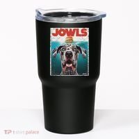 Merle Great Dane Jowls, Paws Top, Blue Eye Brown Dog Mom Dad Tumbler thumb 0