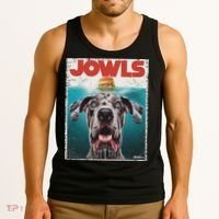 Merle Great Dane Jowls, Paws Top, Blue Eye Brown Dog Mom Dad Tank Top thumb 3