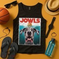 Merle Great Dane Jowls, Paws Top, Blue Eye Brown Dog Mom Dad Tank Top thumb 4