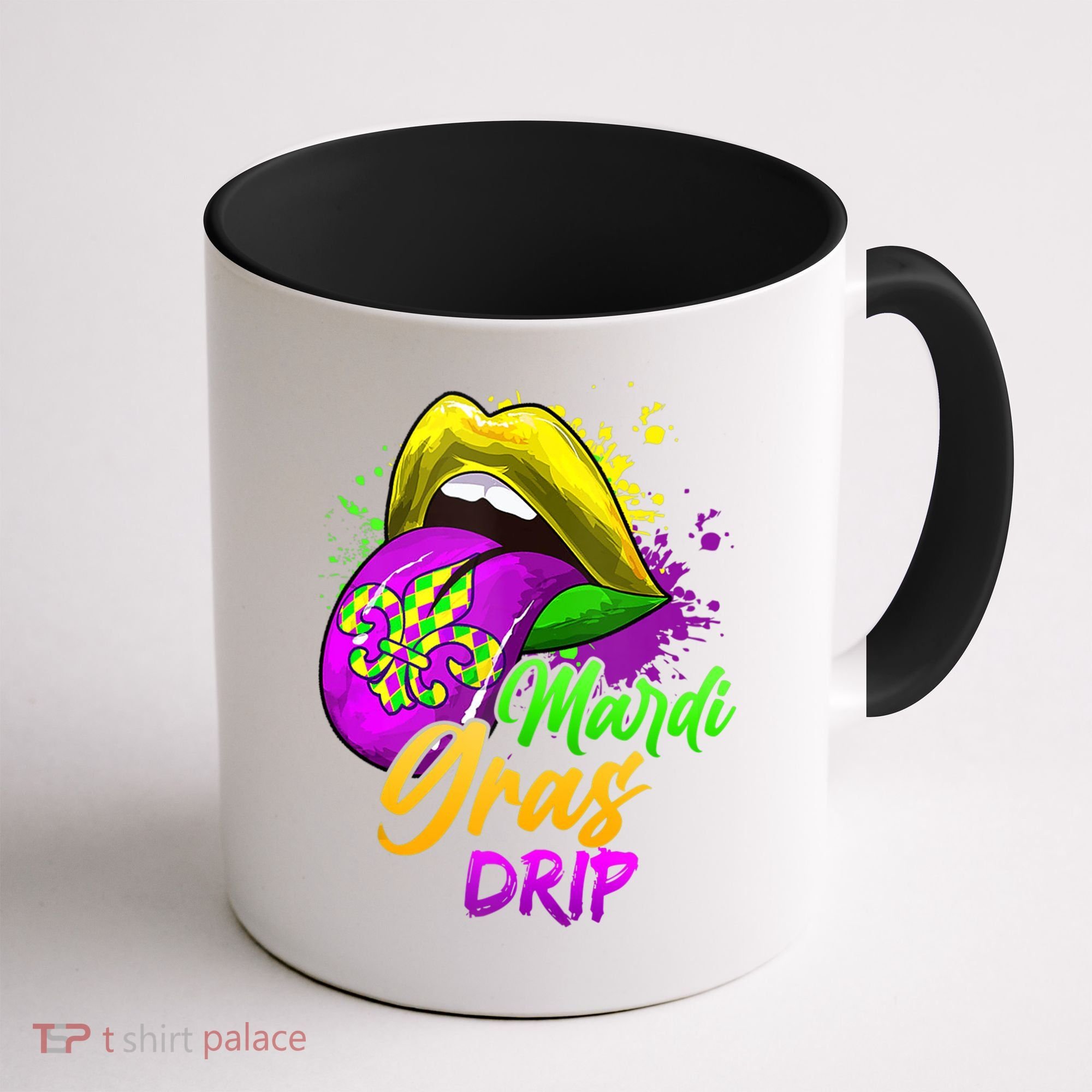 Mardi Gras Drip Mardi Gras Coffee Mug