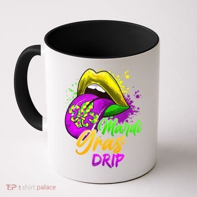 Mardi Gras Drip Mardi Gras Coffee Mug