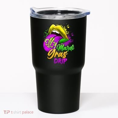 Mardi Gras Drip Mardi Gras Tumbler