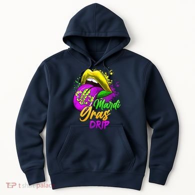 Mardi Gras Drip Mardi Gras Hoodie