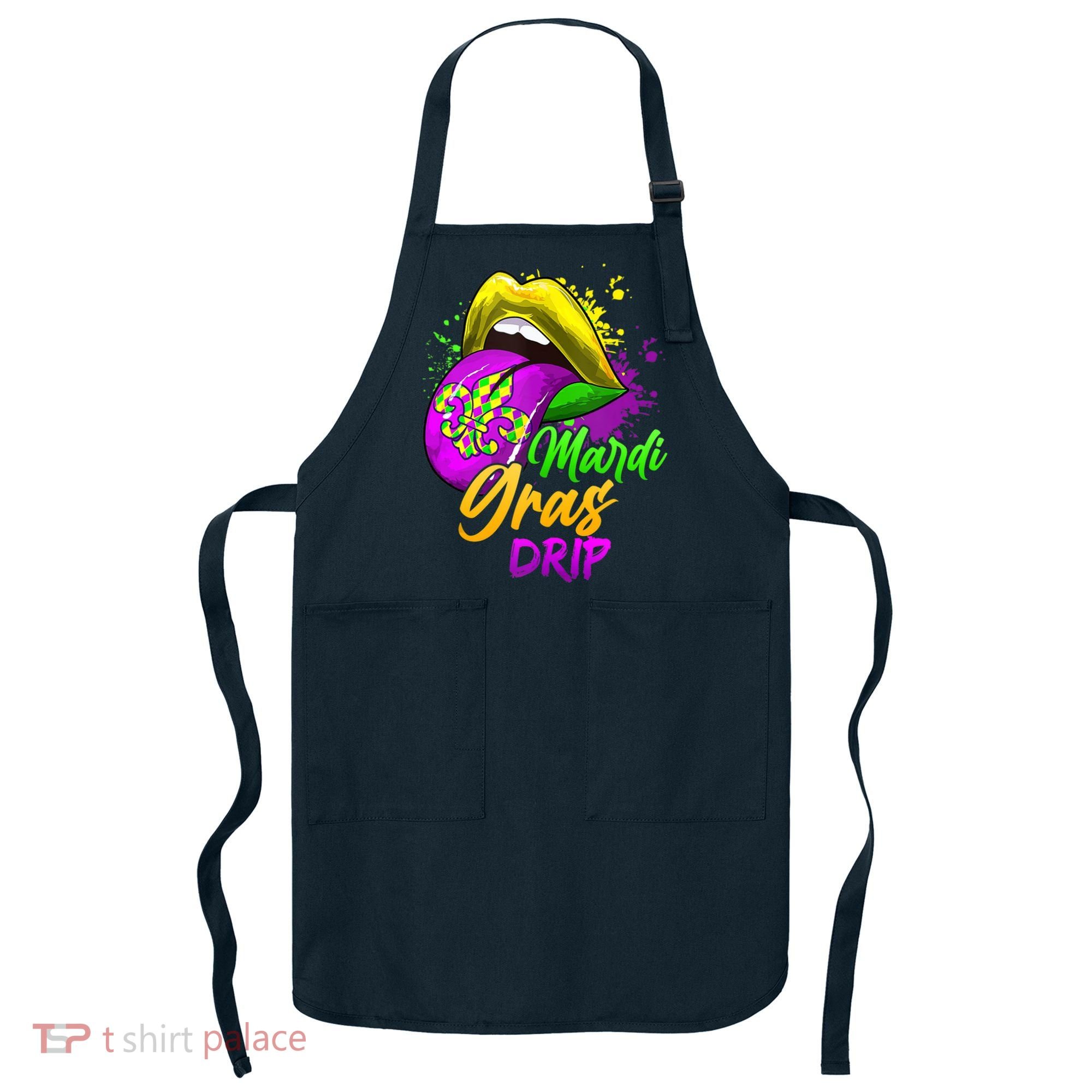 Mardi Gras Drip Mardi Gras Apron