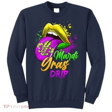 Mardi Gras Drip Mardi Gras Sweatshirt
