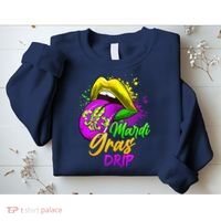 Mardi Gras Drip Mardi Gras Sweatshirt thumb 2