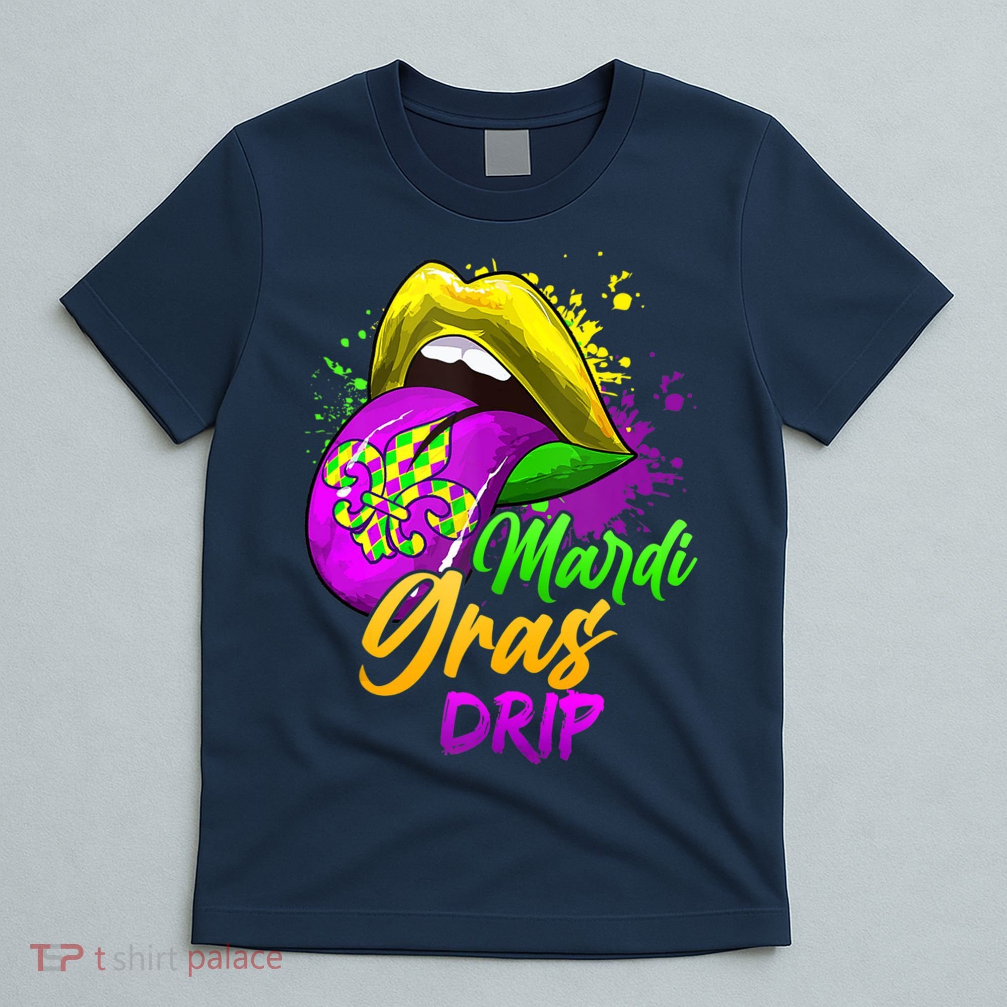 Mardi Gras Drip Mardi Gras T-Shirt