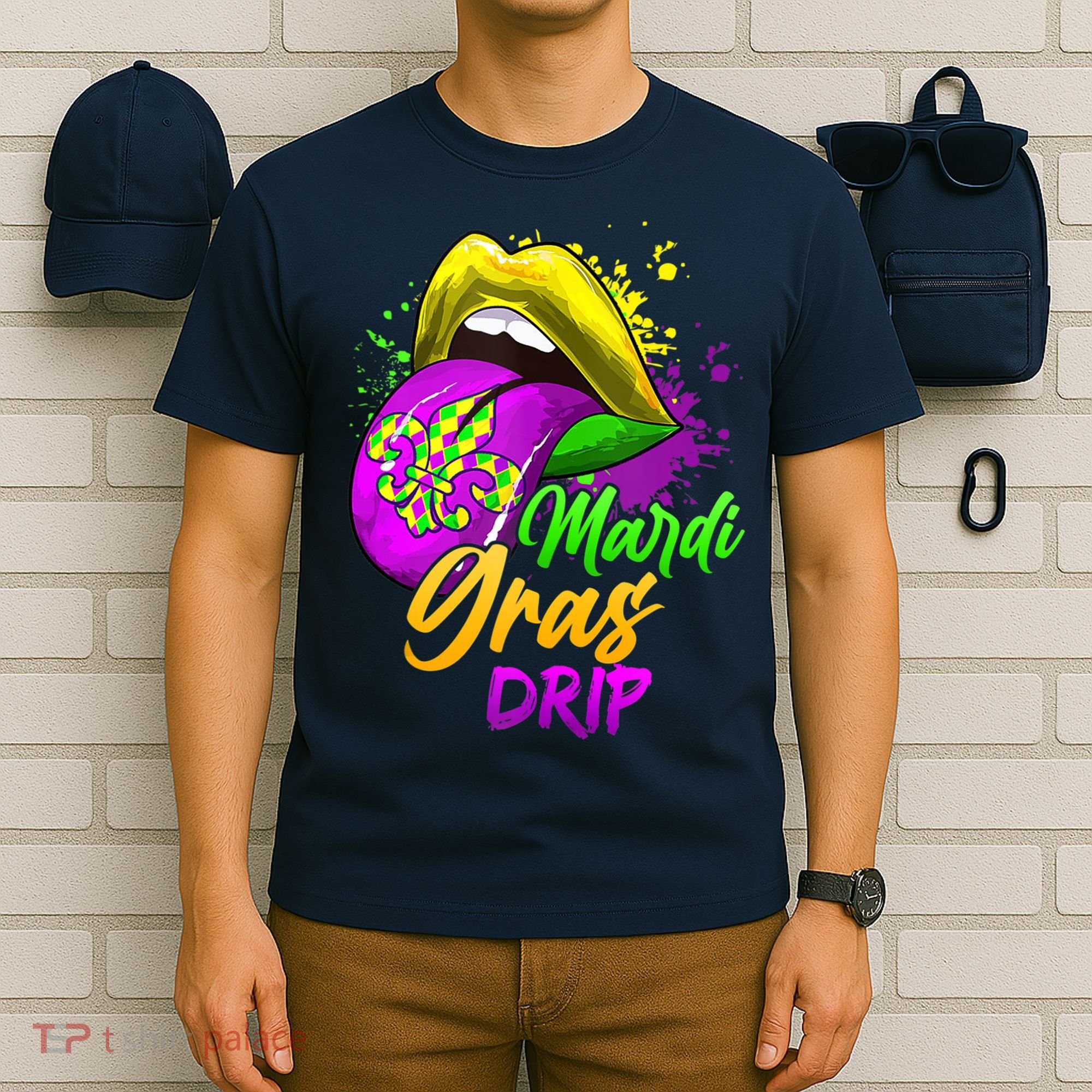 Mardi Gras Drip Mardi Gras T-Shirt