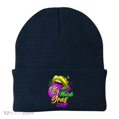 Mardi Gras Drip Mardi Gras Beanie