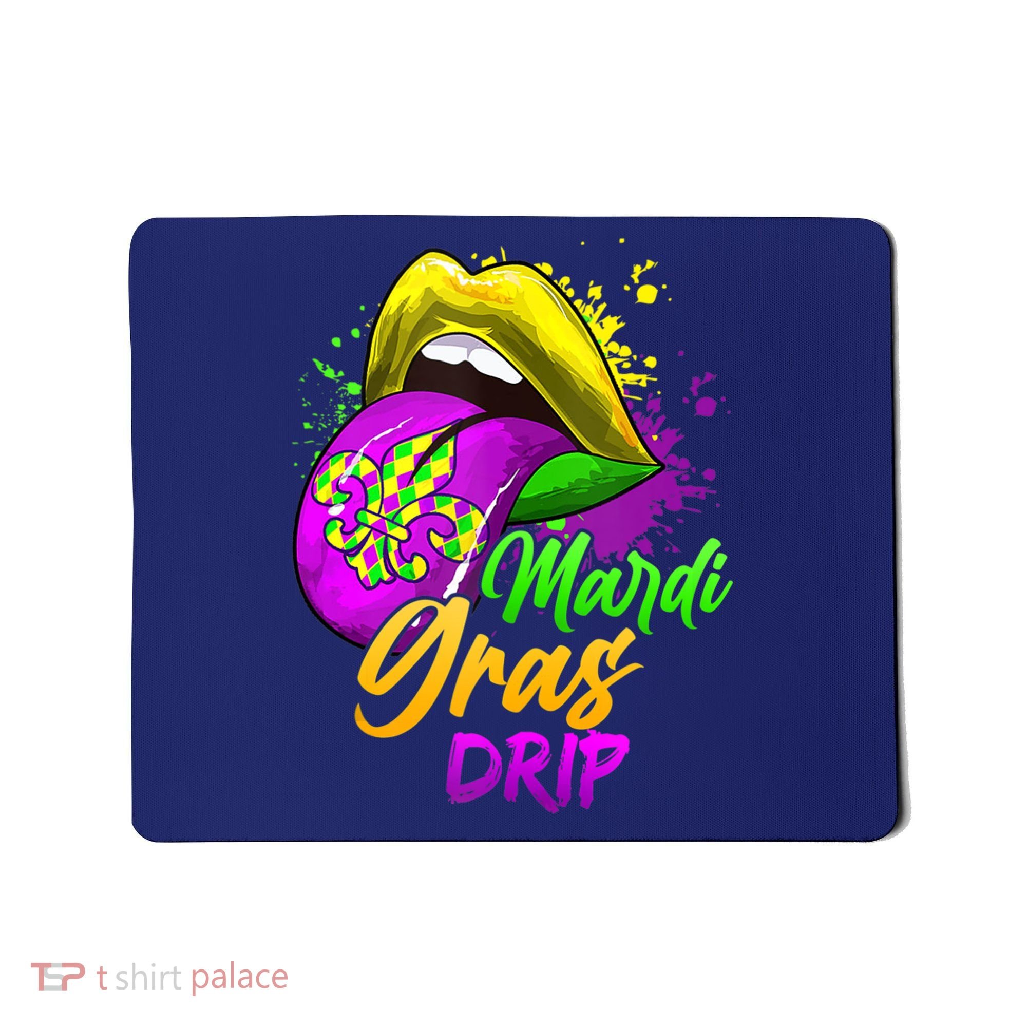 Mardi Gras Drip Mardi Gras Mousepad