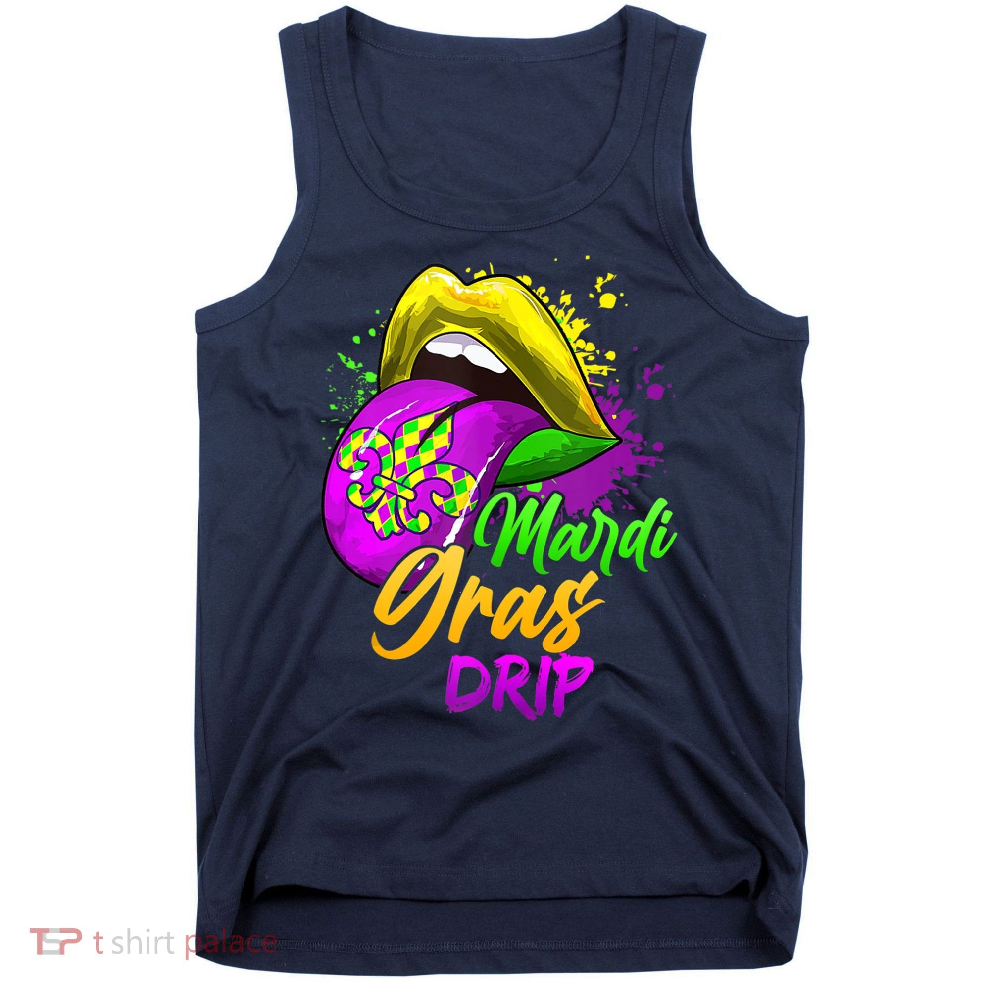 Mardi Gras Drip Mardi Gras Tank Top