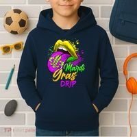Mardi Gras Drip Mardi Gras Kids Hoodie thumb 2