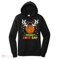 Merry Game Day Christmas Basketball Reindeer Xmas Sport Cool Gift Women's Hoodie thumb 0