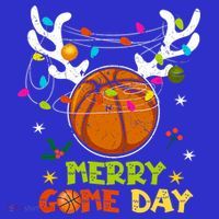 Merry Game Day Christmas Basketball Reindeer Xmas Sport Cool Gift Women's Tank Top thumb 5