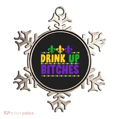 Mardi Gras Drink Up Bitches Ornament