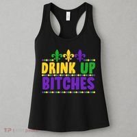 Mardi Gras Drink Up Bitches Women's Tank Top thumb 3