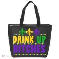 Mardi Gras Drink Up Bitches Tote Bag thumb 0