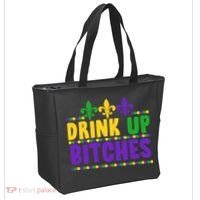 Mardi Gras Drink Up Bitches Tote Bag thumb 2