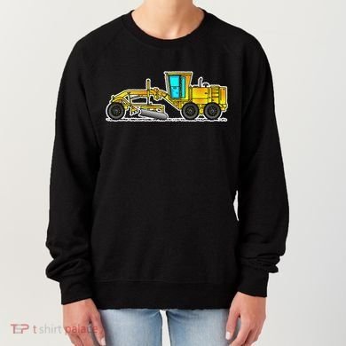 Motor Grader Design Road Grader And Blade Art Women's Sweatshirt