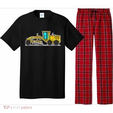 Motor Grader Design Road Grader And Blade Art Pajama Set