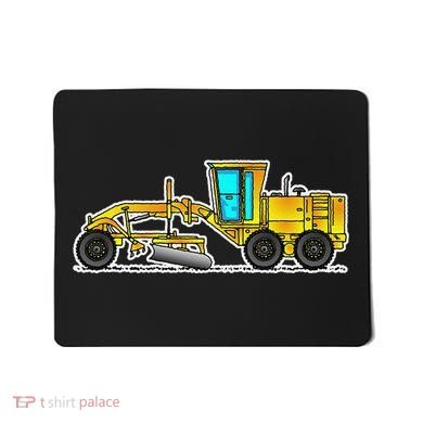 Motor Grader Design Road Grader And Blade Art Mousepad