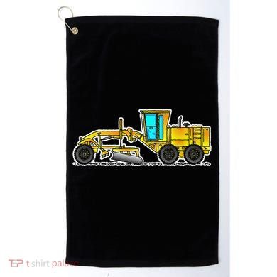 Motor Grader Design Road Grader And Blade Art Golf Towel