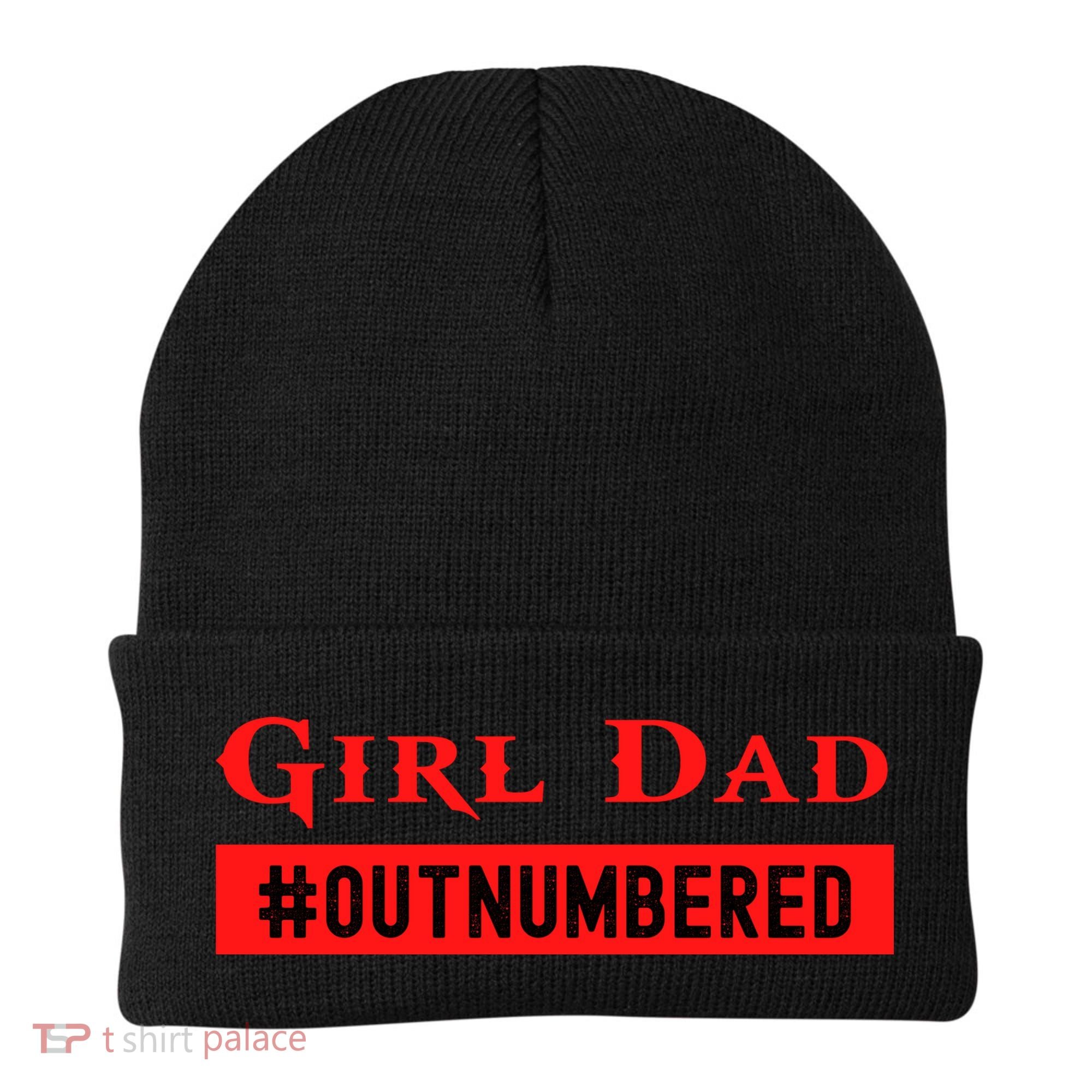 Girl Dad Fathers Day From Wife Daughter Beanie