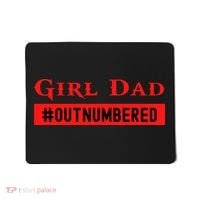 Girl Dad Fathers Day From Wife Daughter Mousepad thumb 0