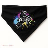 Motocross Gift Dirt Bike Gift Off Road Gift USA-Made Doggie Bandana thumb 0