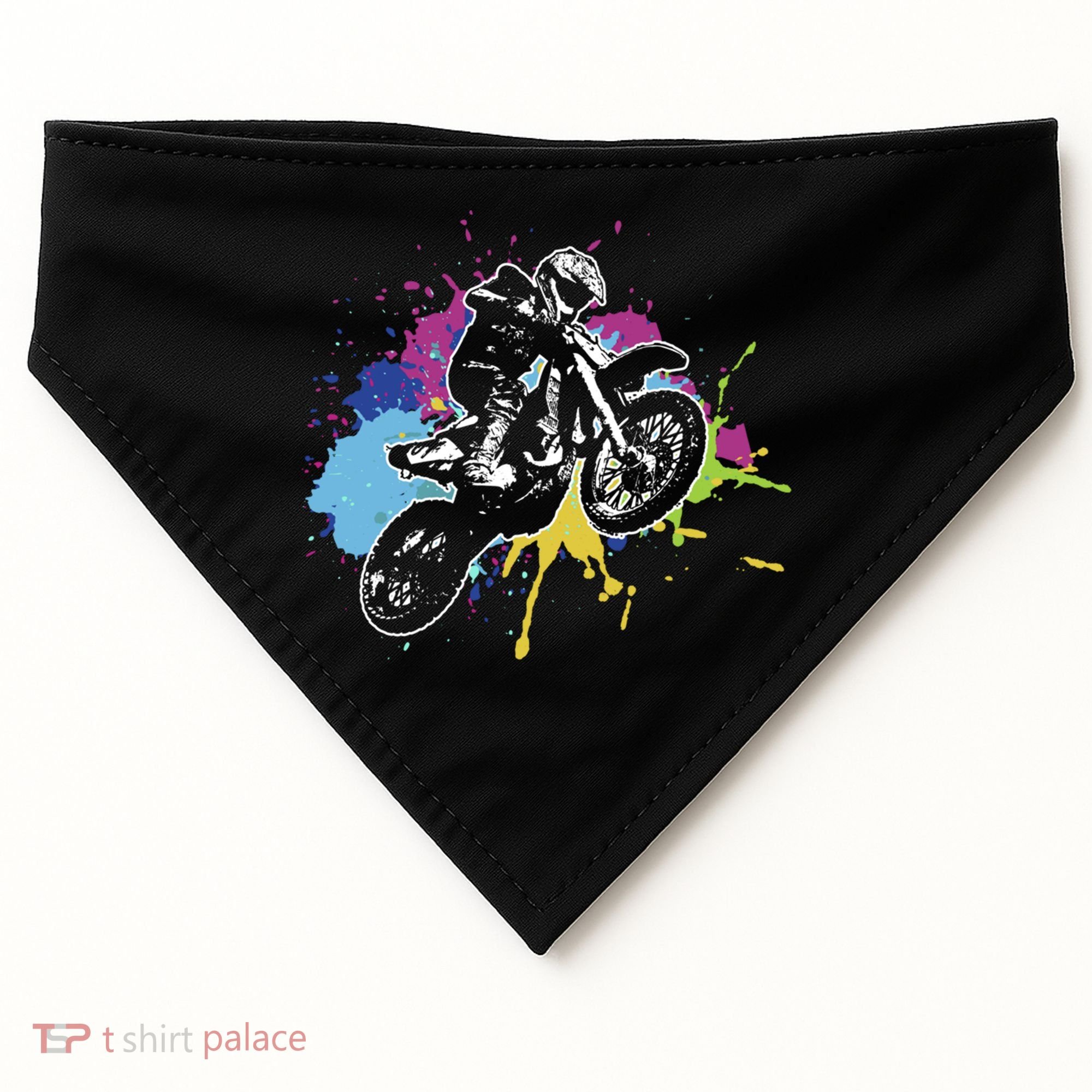 Motocross Gift Dirt Bike Gift Off Road Gift USA-Made Doggie Bandana