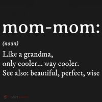 Mommom Gift  Definition Grandma Mom-Mom Mothers Day Women's Hoodie thumb 2