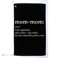 Mommom Gift  Definition Grandma Mom-Mom Mothers Day Golf Towel thumb 0