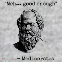 Meh Good Enough Funny Mediocrates Sarcastic Greek Philosophy Sweatshirt thumb 2