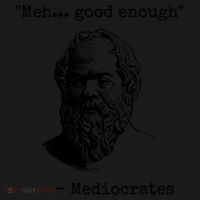Meh Good Enough Funny Mediocrates Sarcastic Greek Philosophy Women's Hoodie thumb 2