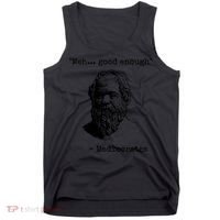 Meh Good Enough Funny Mediocrates Sarcastic Greek Philosophy Tank Top thumb 0