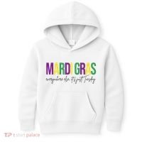 Mardi Gras Everywhere Else Its Just Tuesday Kids Hoodie thumb 0