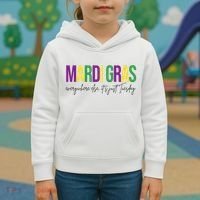 Mardi Gras Everywhere Else Its Just Tuesday Kids Hoodie thumb 3