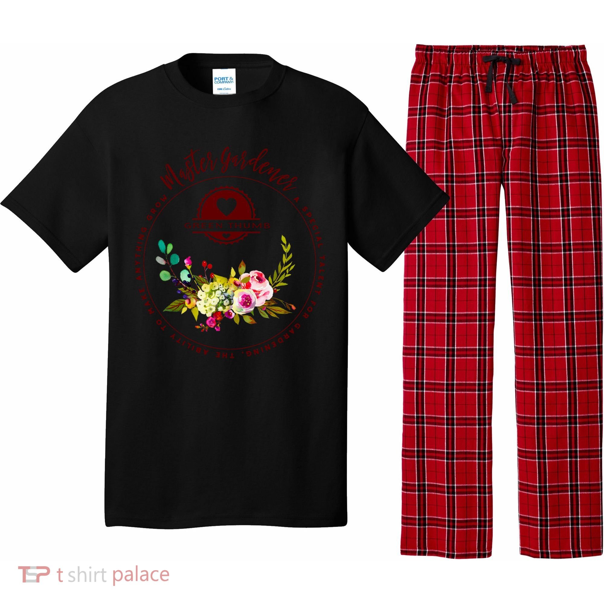 Master Gardener Funny Gift Floral Gardening Pajama Set