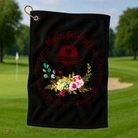 Master Gardener Funny Gift Floral Gardening Golf Towel thumb 1