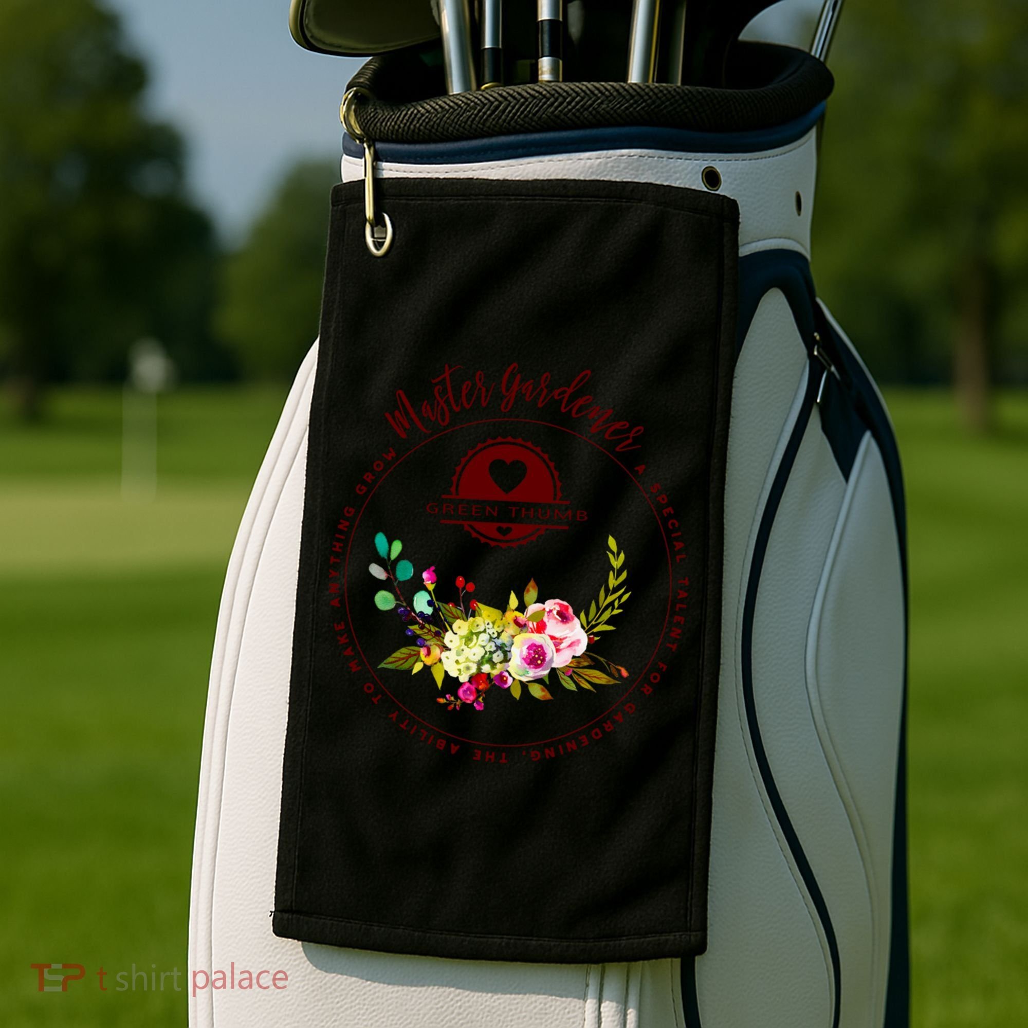Master Gardener Funny Gift Floral Gardening Golf Towel