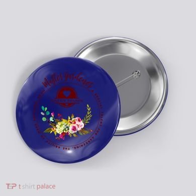 Master Gardener Funny Gift Floral Gardening Button