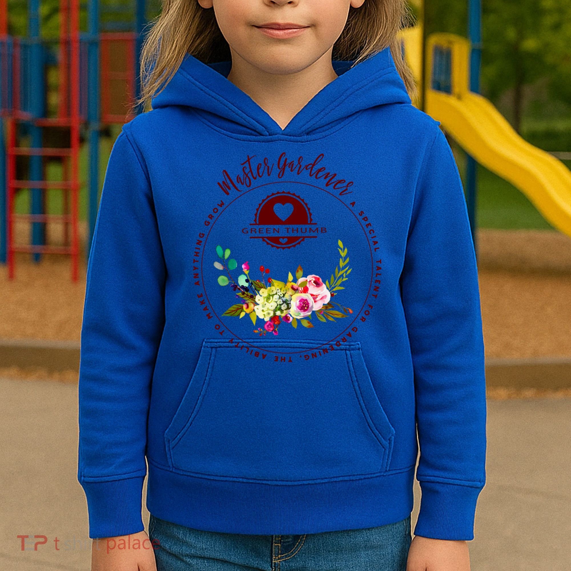 Master Gardener Funny Gift Floral Gardening Kids Hoodie