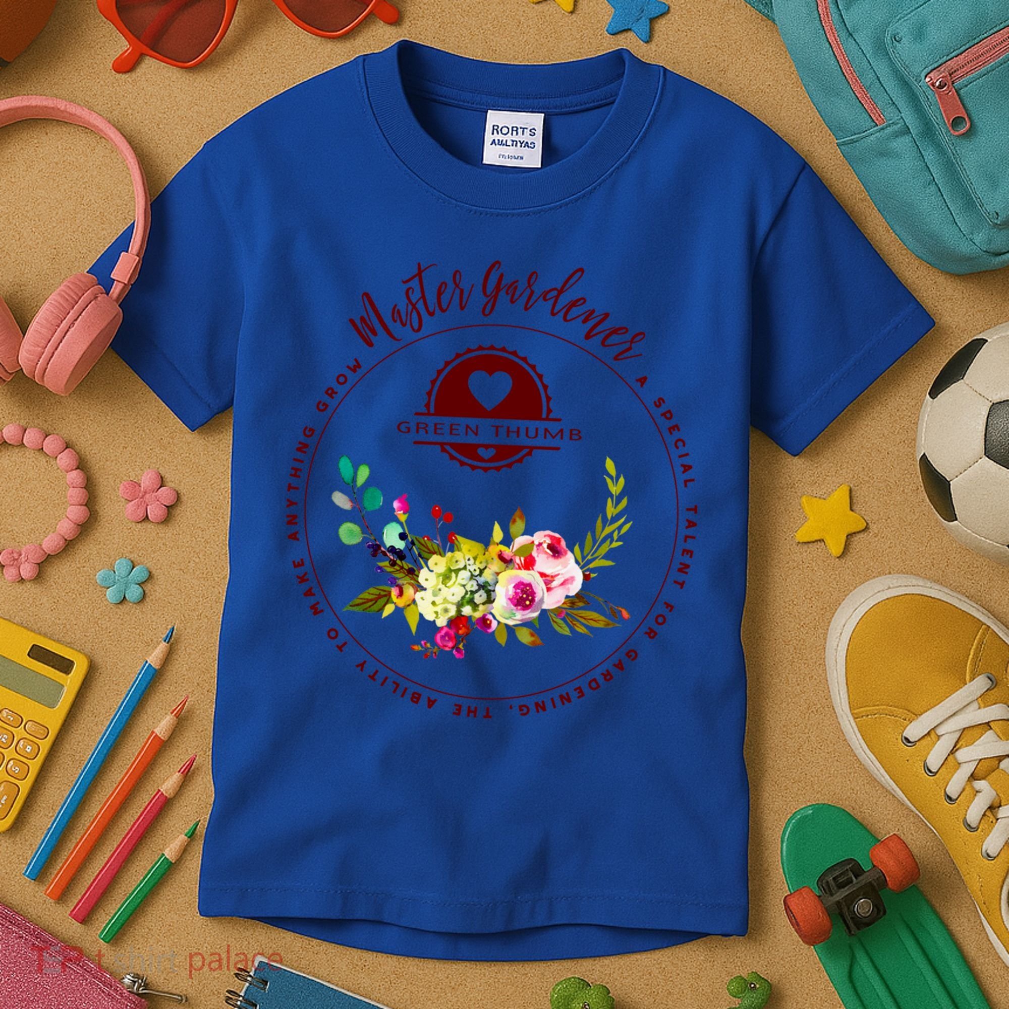 Master Gardener Funny Gift Floral Gardening Kids T-Shirt