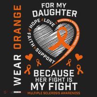 Ms Gifts Fight Daughter Multiple Sclerosis Awareness Women's Sweatshirt thumb 2