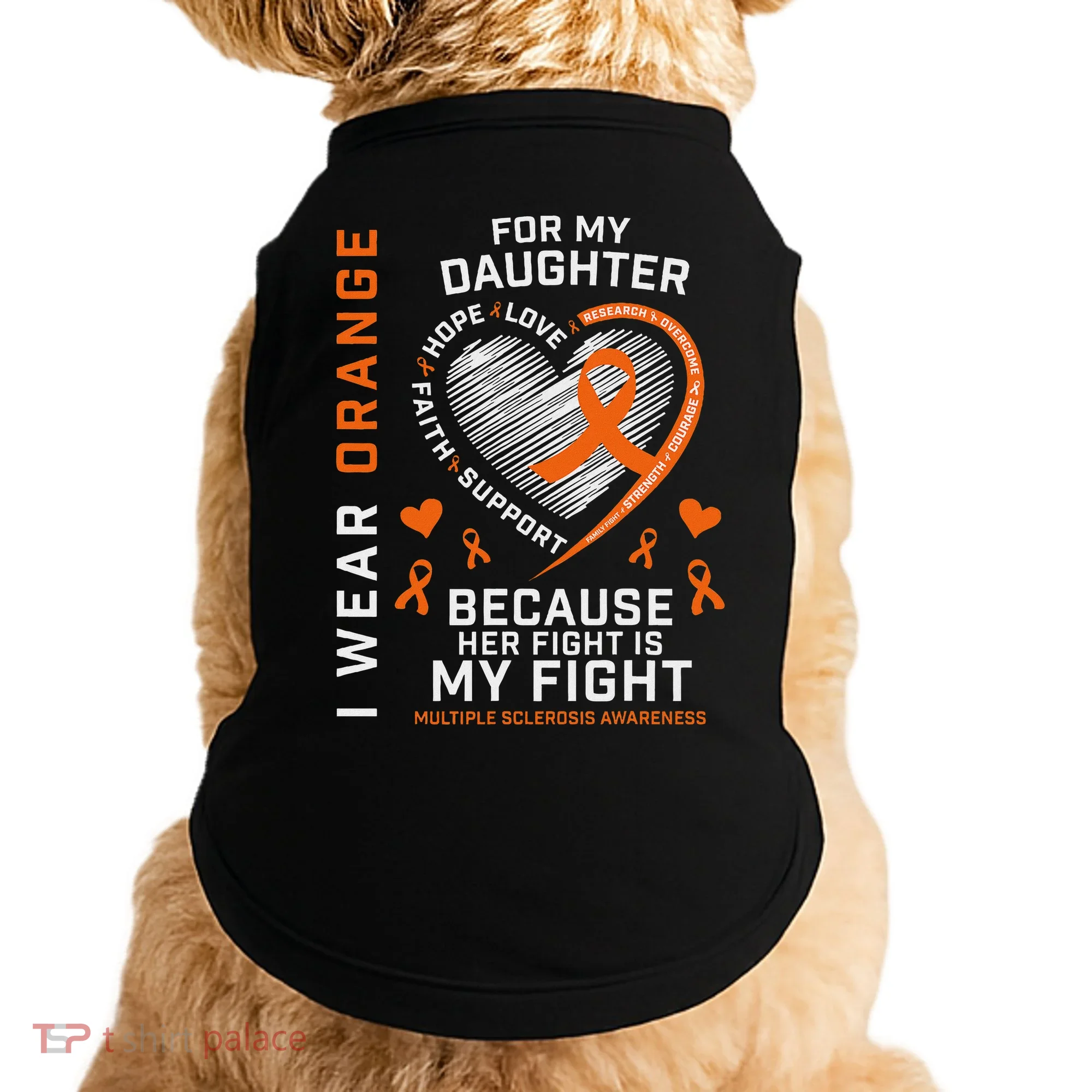 Ms Gifts Fight Daughter Multiple Sclerosis Awareness Doggie Tank