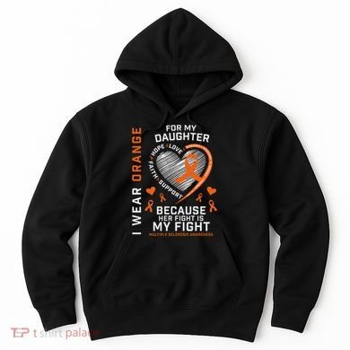 Ms Gifts Fight Daughter Multiple Sclerosis Awareness Hoodie