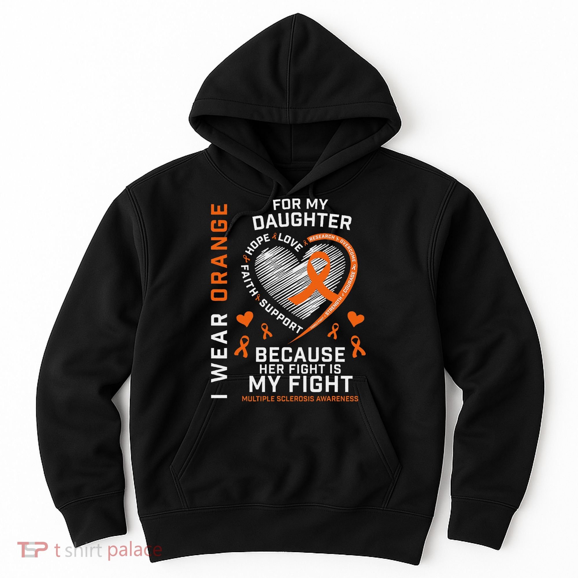Ms Gifts Fight Daughter Multiple Sclerosis Awareness Hoodie