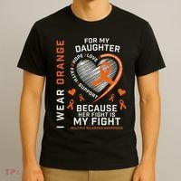 Ms Gifts Fight Daughter Multiple Sclerosis Awareness T-Shirt thumb 3